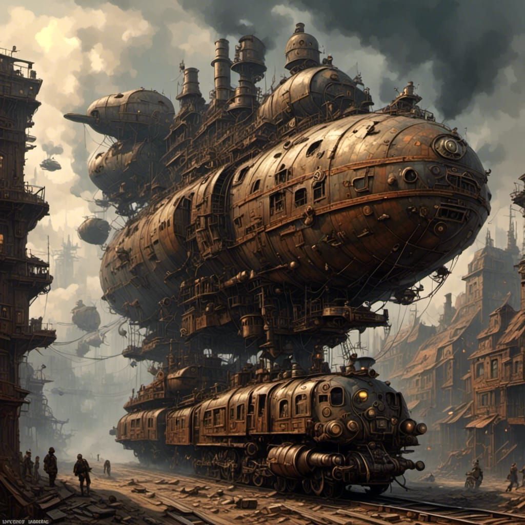 Wednesday Addams in Dieselpunk Style