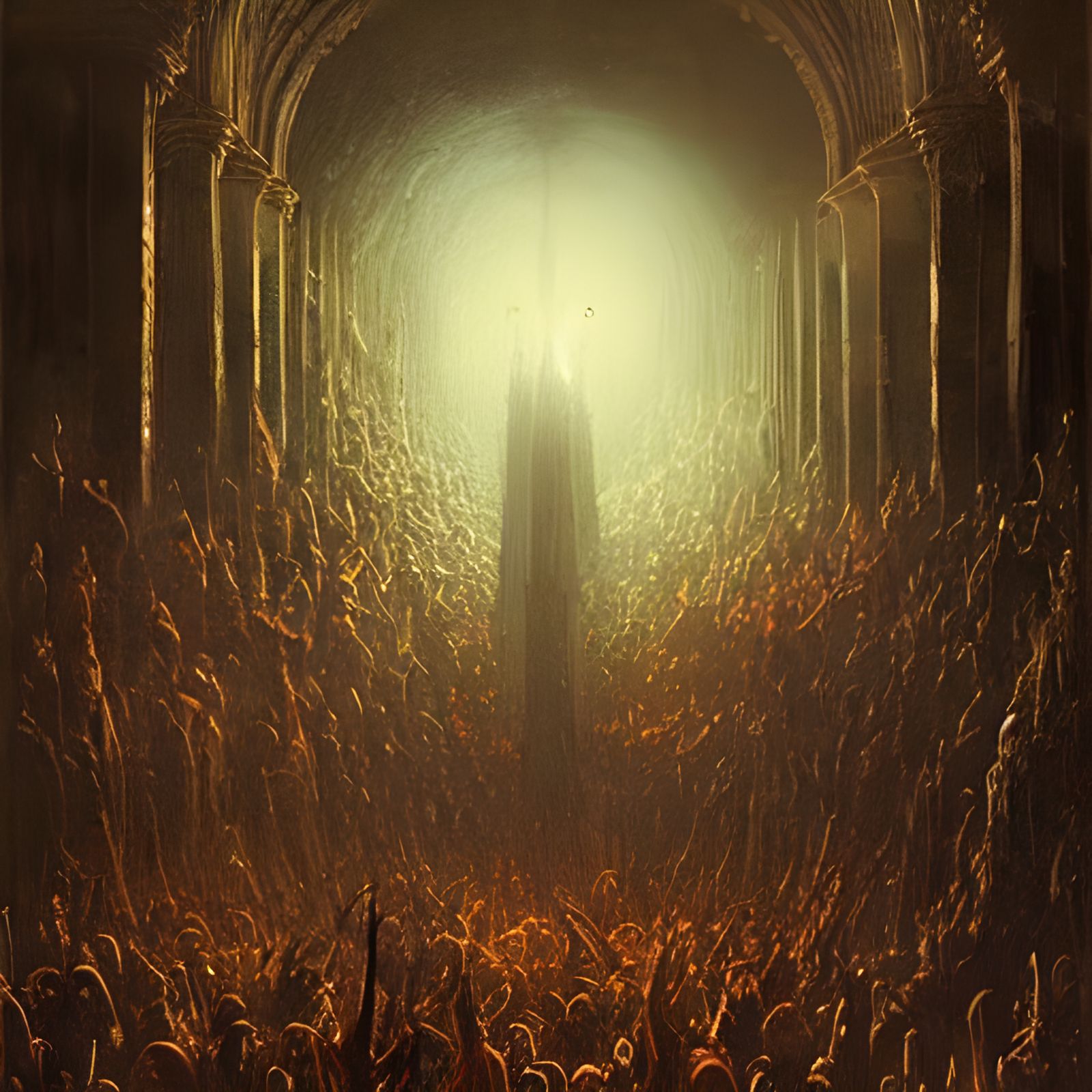 Vibrant Entrance to Another World, Horror Aesthetic