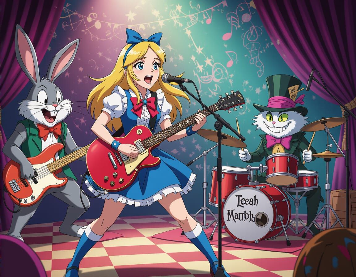 Alice in Wonderland Heavy Metal Tea Party Band