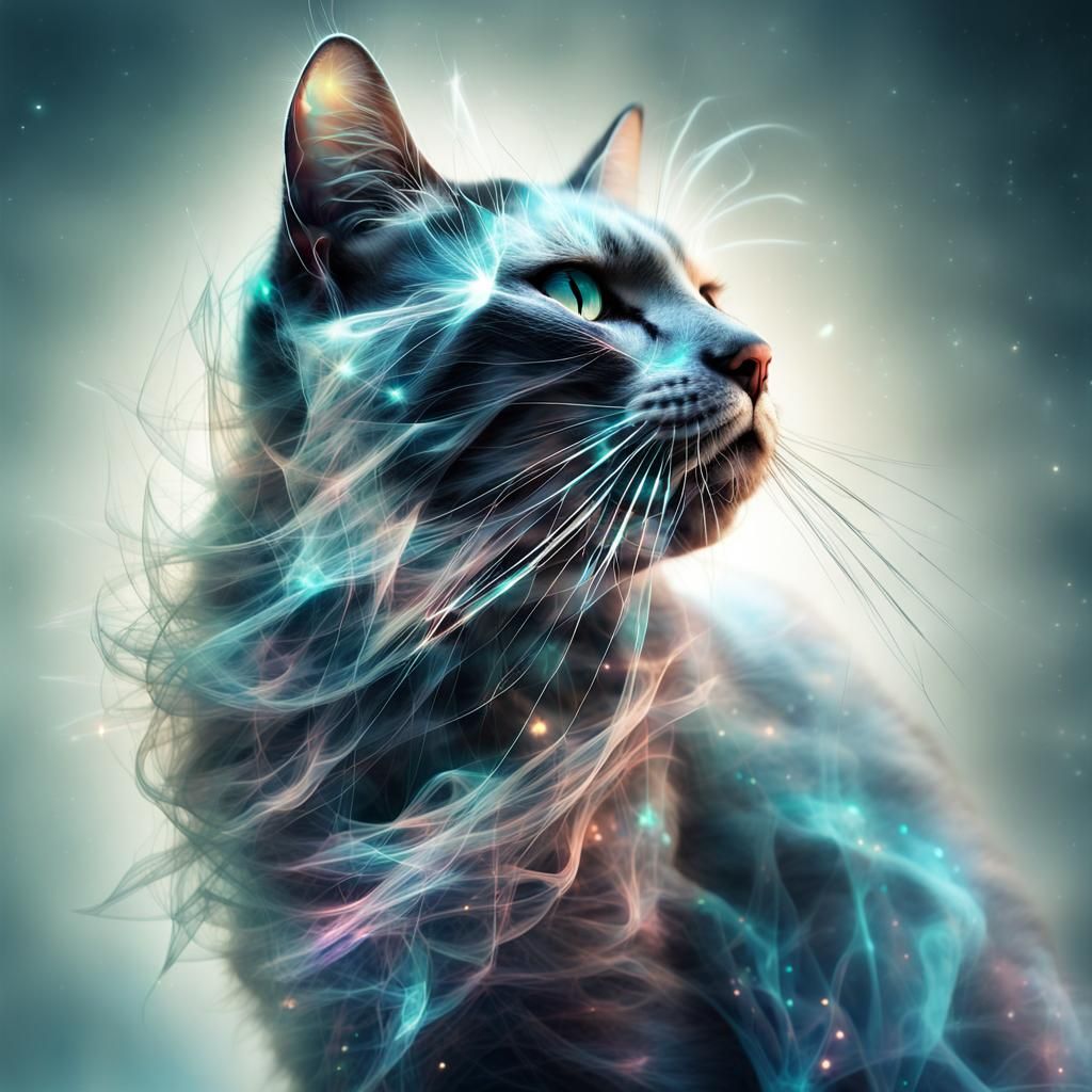 Astrodimensional Cat Disintegrating into Stars