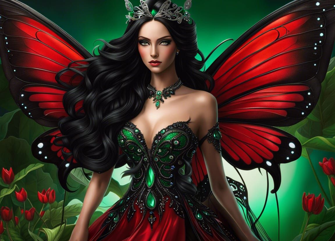 Butterfly flower fairy