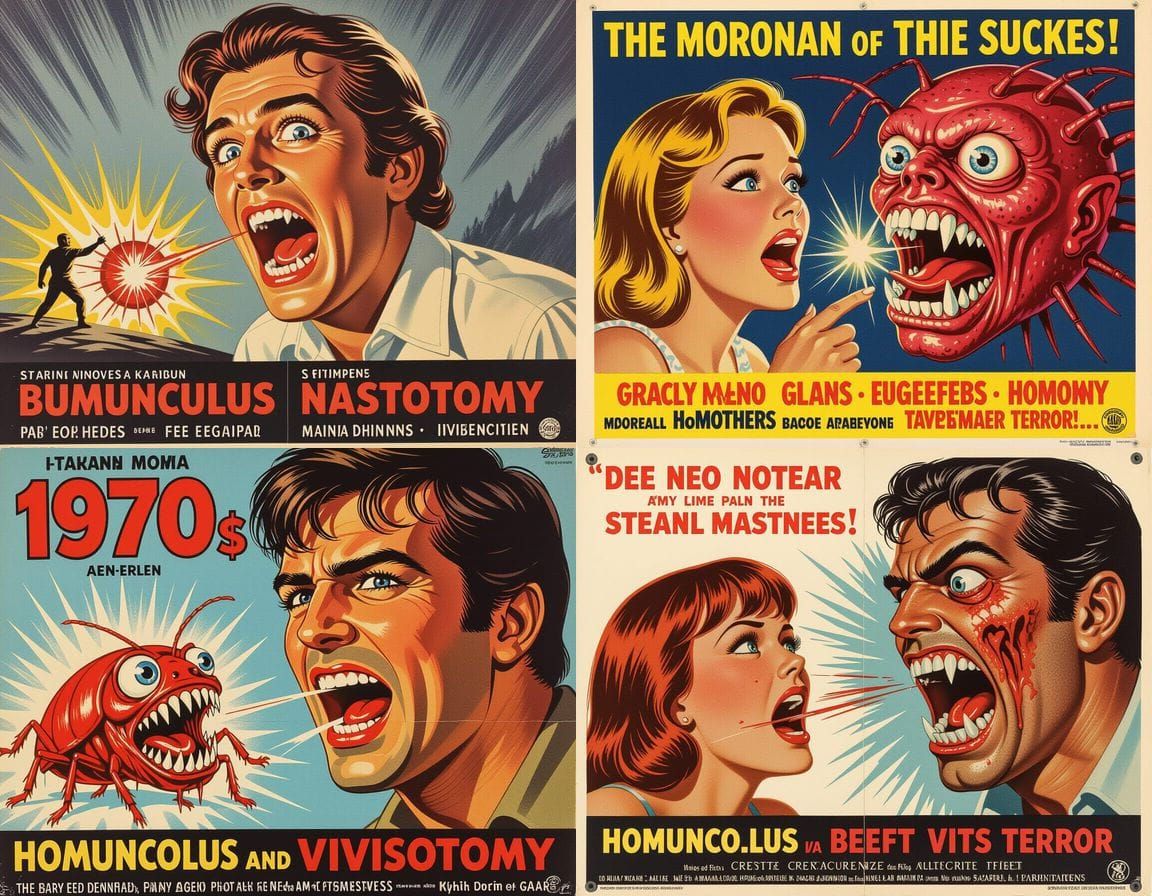 Horrific Surreal Disaster: A 1970s Movie Poster