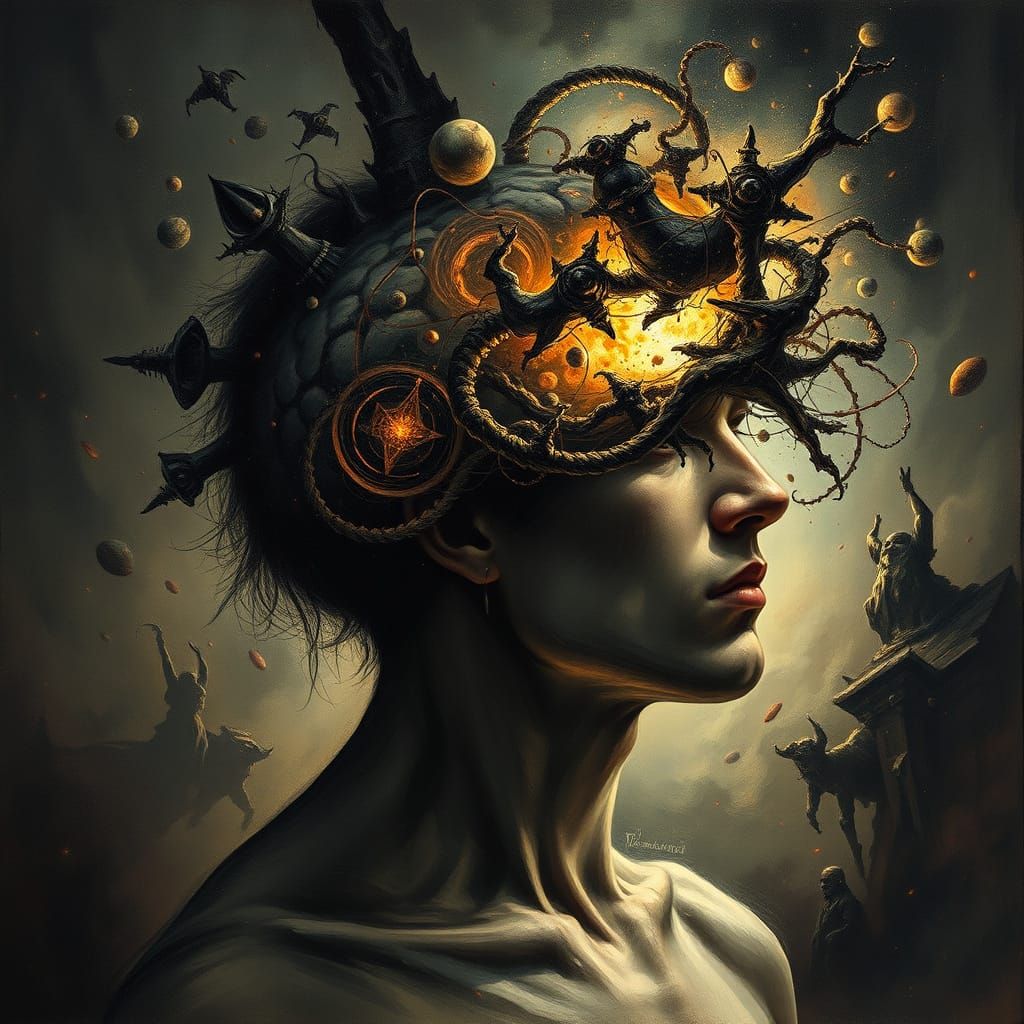 Mind Contorting into Abstract Shapes: Cosmic Horror Transfor...