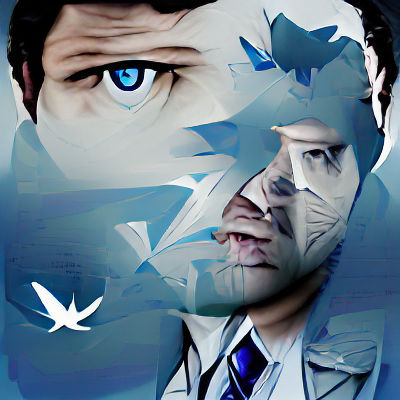 Angelic Figure in Digital Art Style