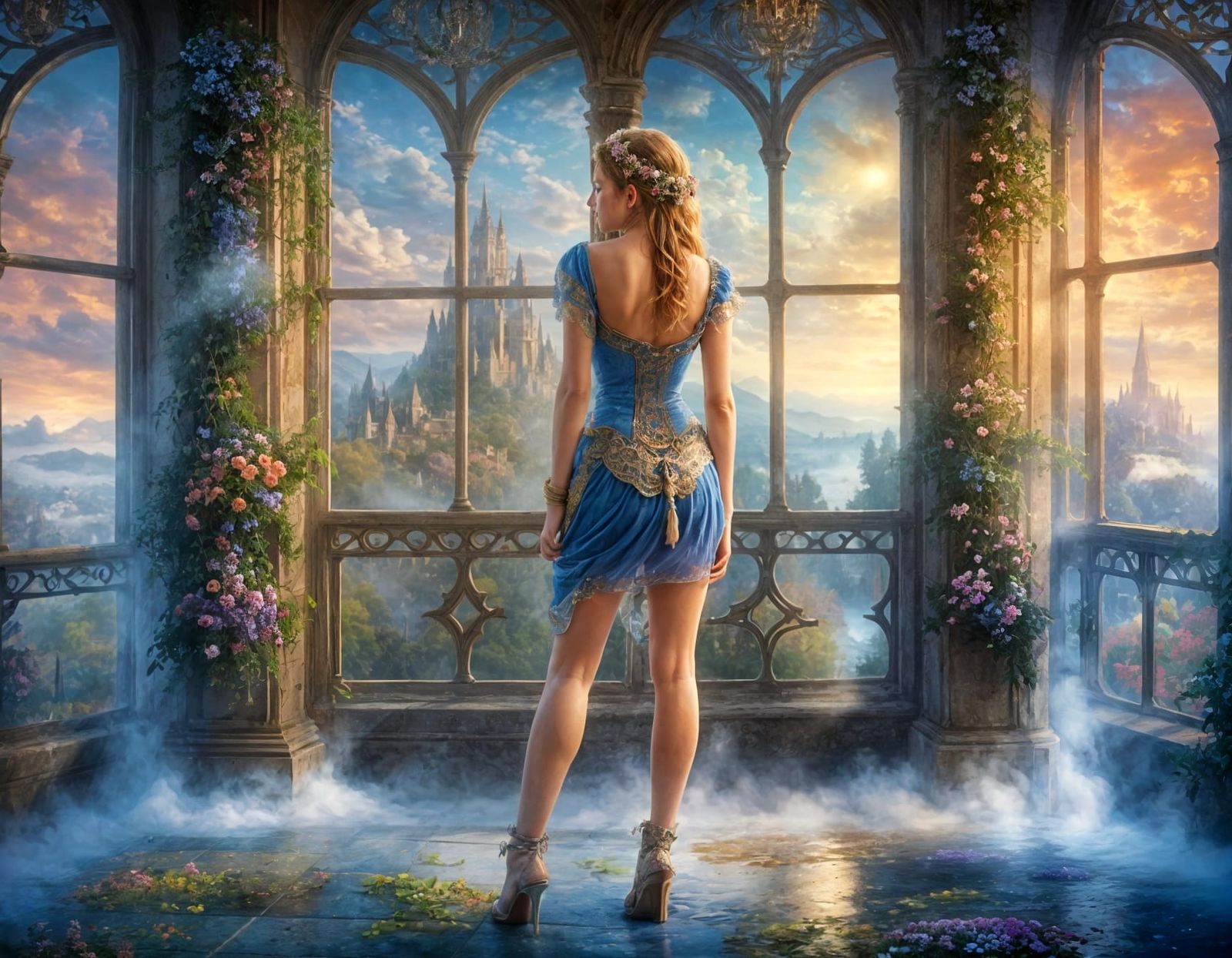 Ethereal Fantasy Landscape in Whispers of Spring