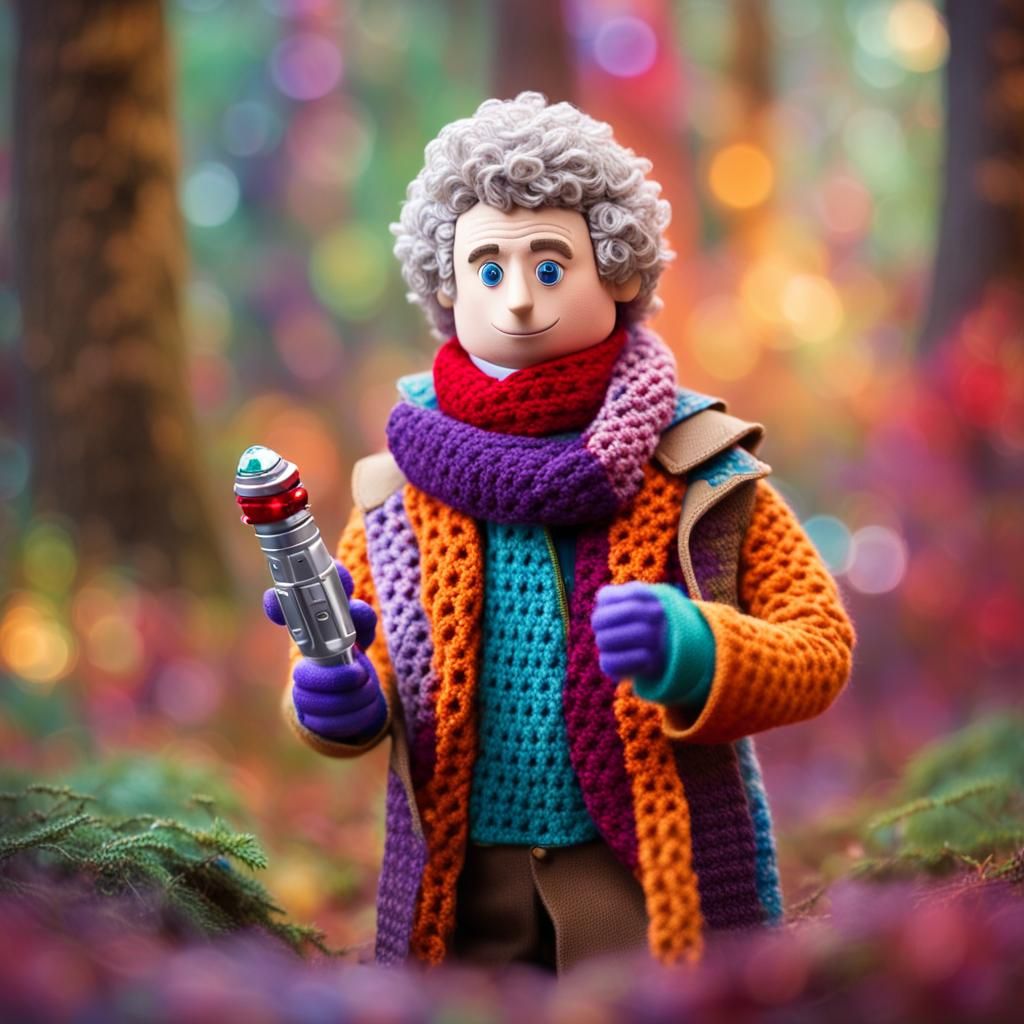The Sixth Doctor in a Whimsical Forest