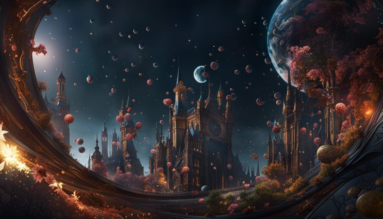 Post-Extinction Planet: Nature's Harmony in Digital Art