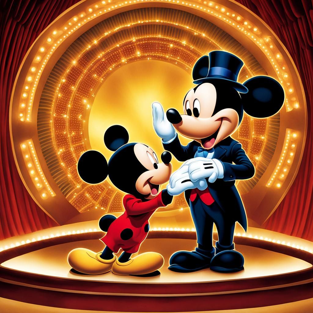 Mickey Mouse and Josh Groban at Radio City