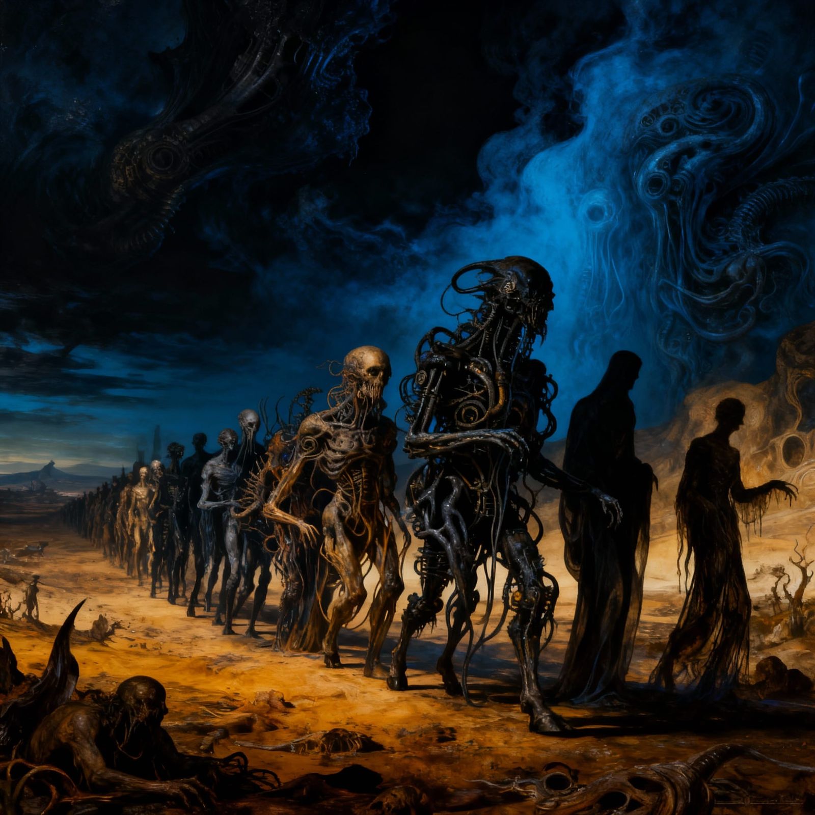 Surreal Dreamscape of Biomechanical Horrors and Ethereal For...