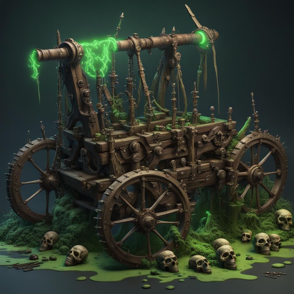 Voodoo Siege Weapon in Swamp, Unreal Engine 5