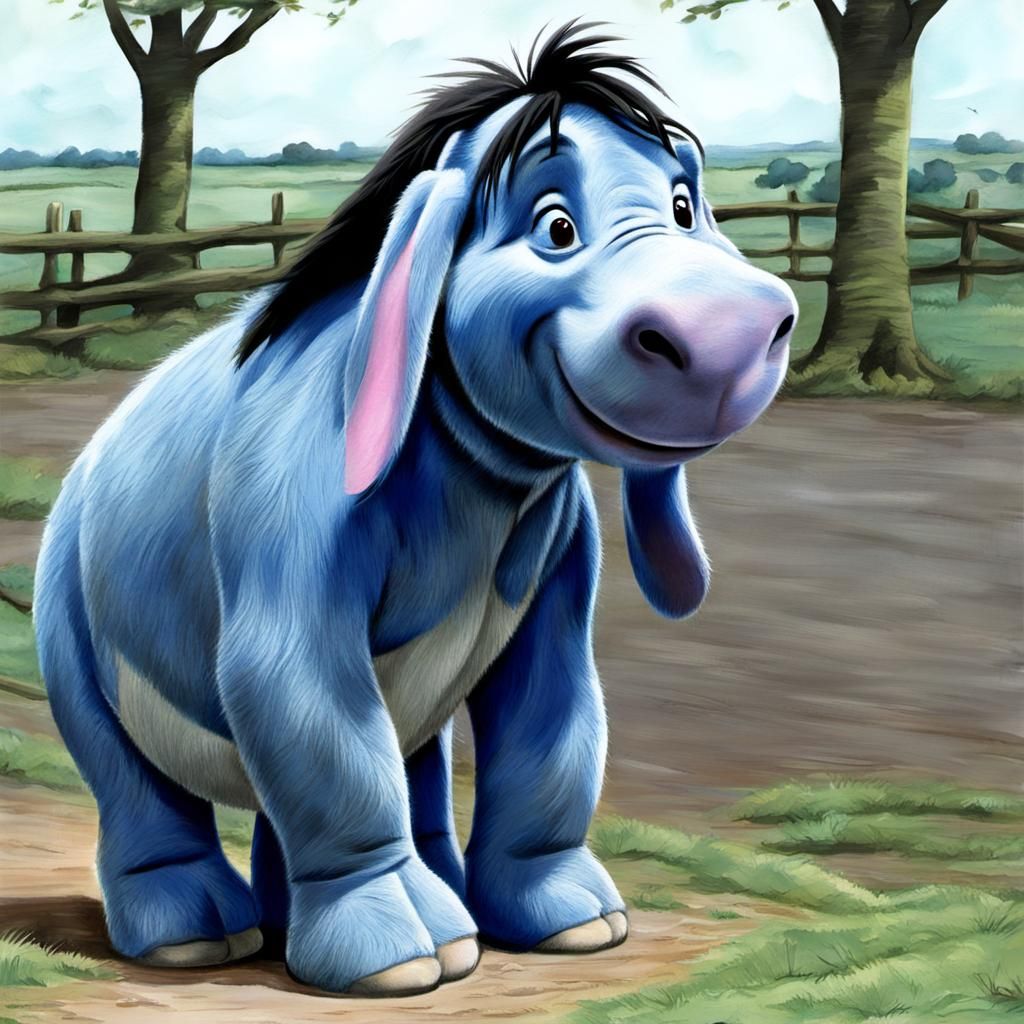 AI-Generated Image of Eeyore