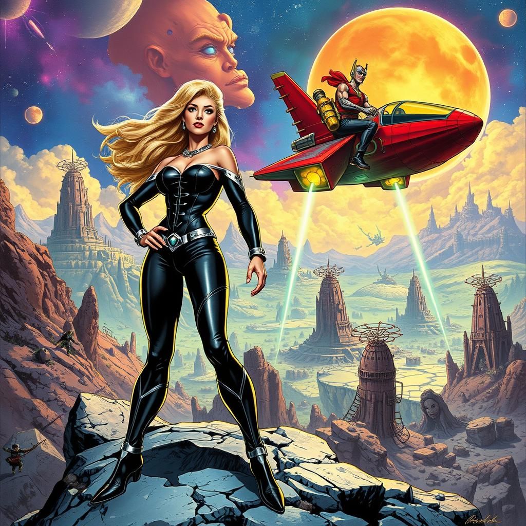 Barbarella meets Flash Gordon