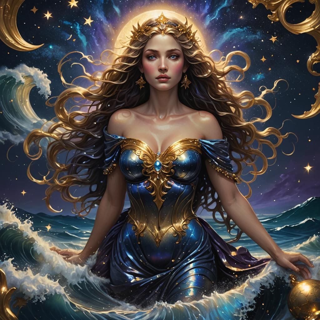 Aphrodite Rising: Hyper-Realistic Fantasy Art