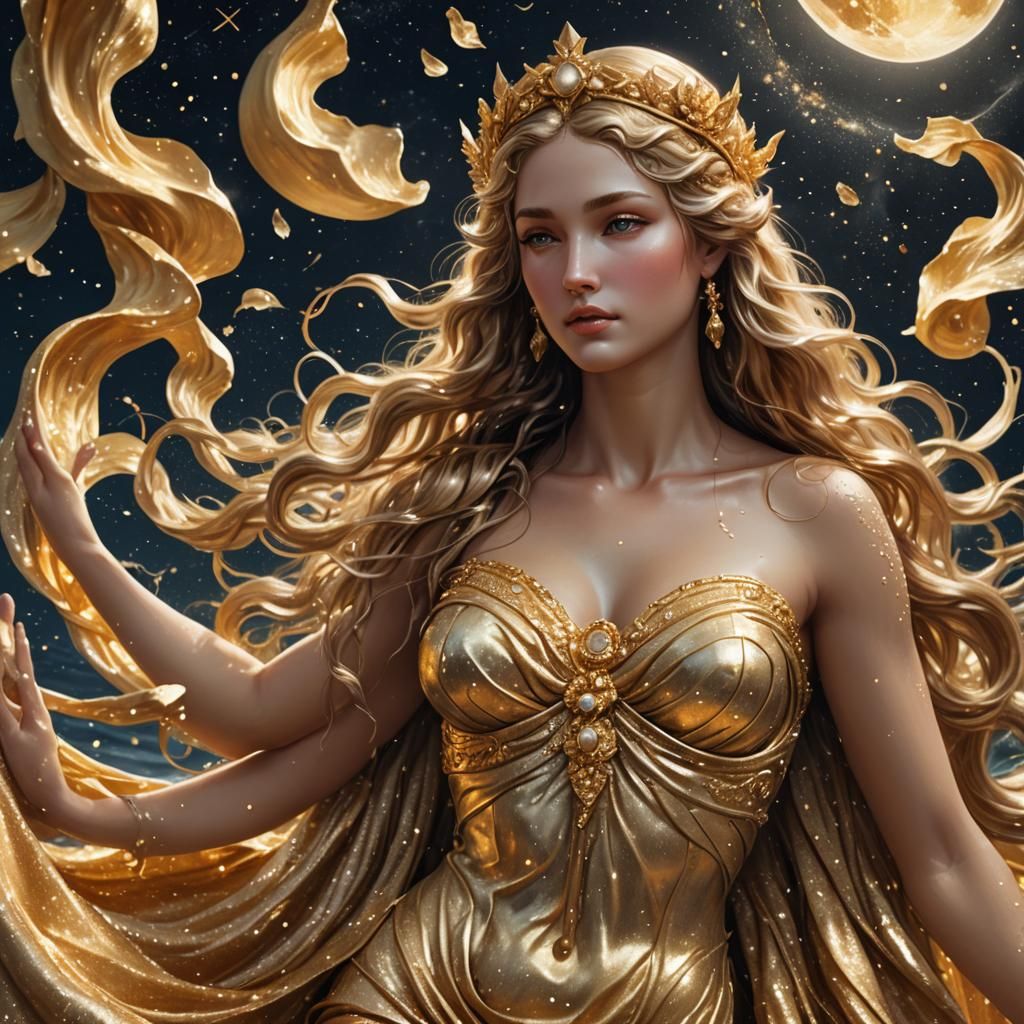 Aphrodite Rising: Hyper-Realistic Digital Goddess Art