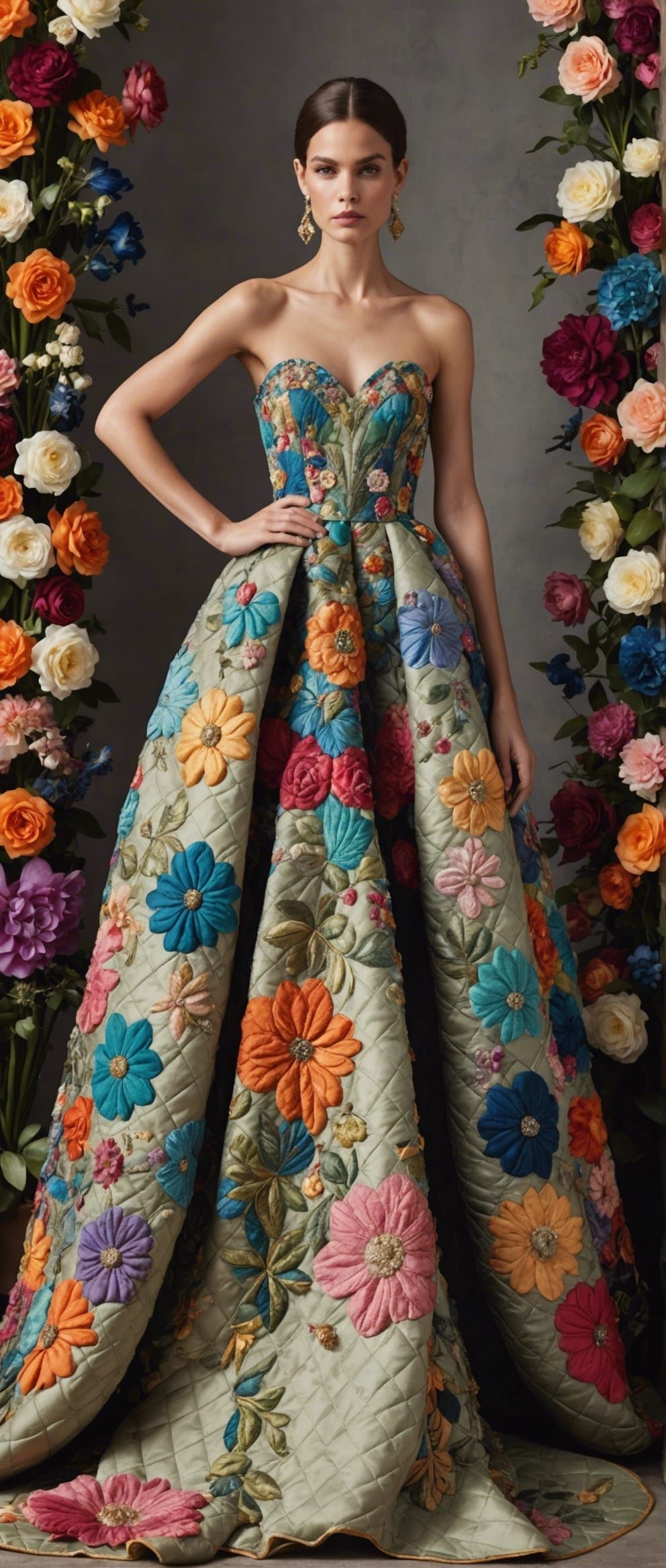 Quiltcore Gown Inspired by Reem Acra
