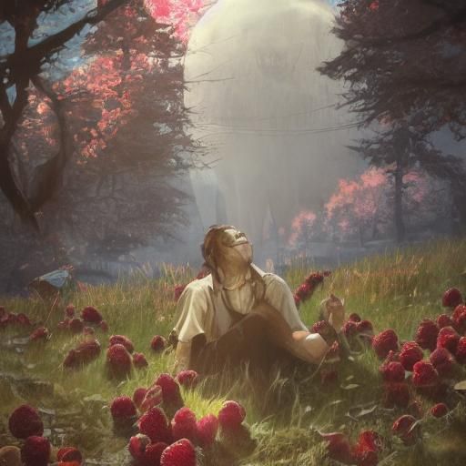 Sinister Skinwalker Enjoying Raspberry Iced Tea