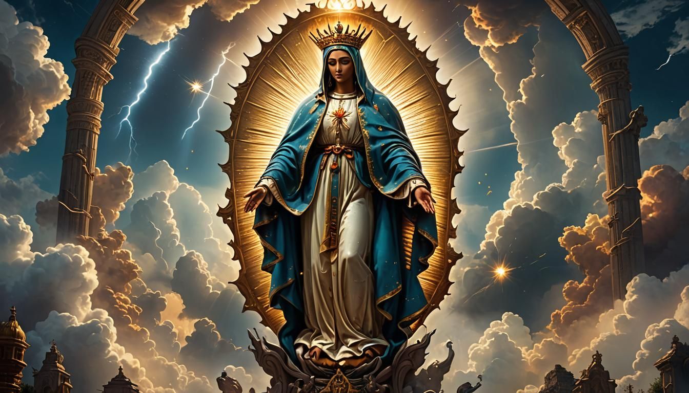 Our Lady of Guadalupe Religious Digital Painting