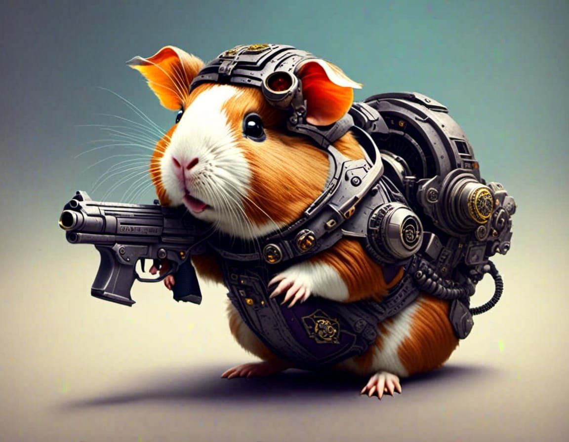 robotically enhanced guinea pig soldier