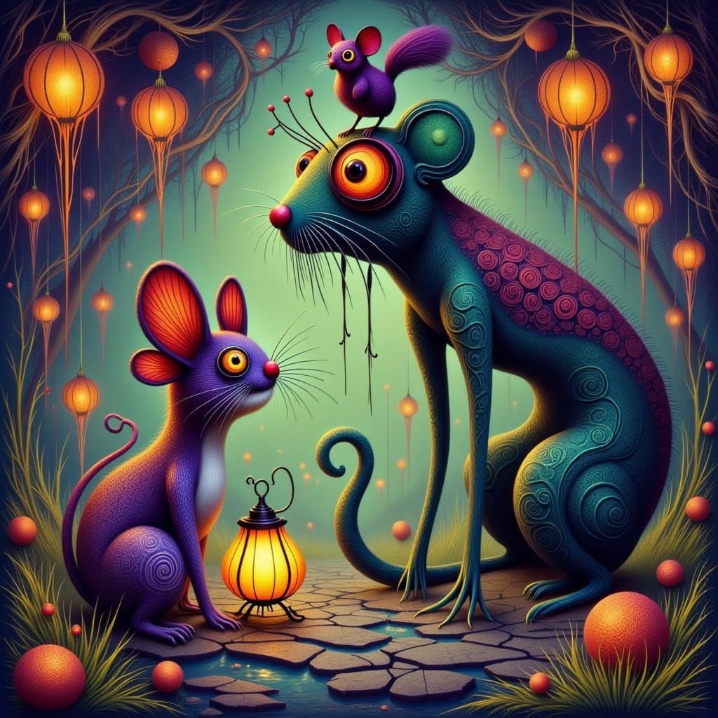 Mythical Hybrid Creatures in Mystical New Orleans