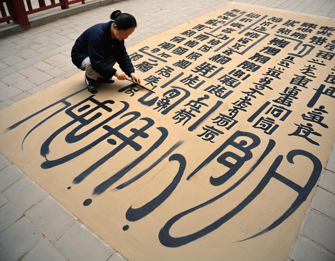 Dishu: Ground Calligraphy in China. The unique works of Chin...