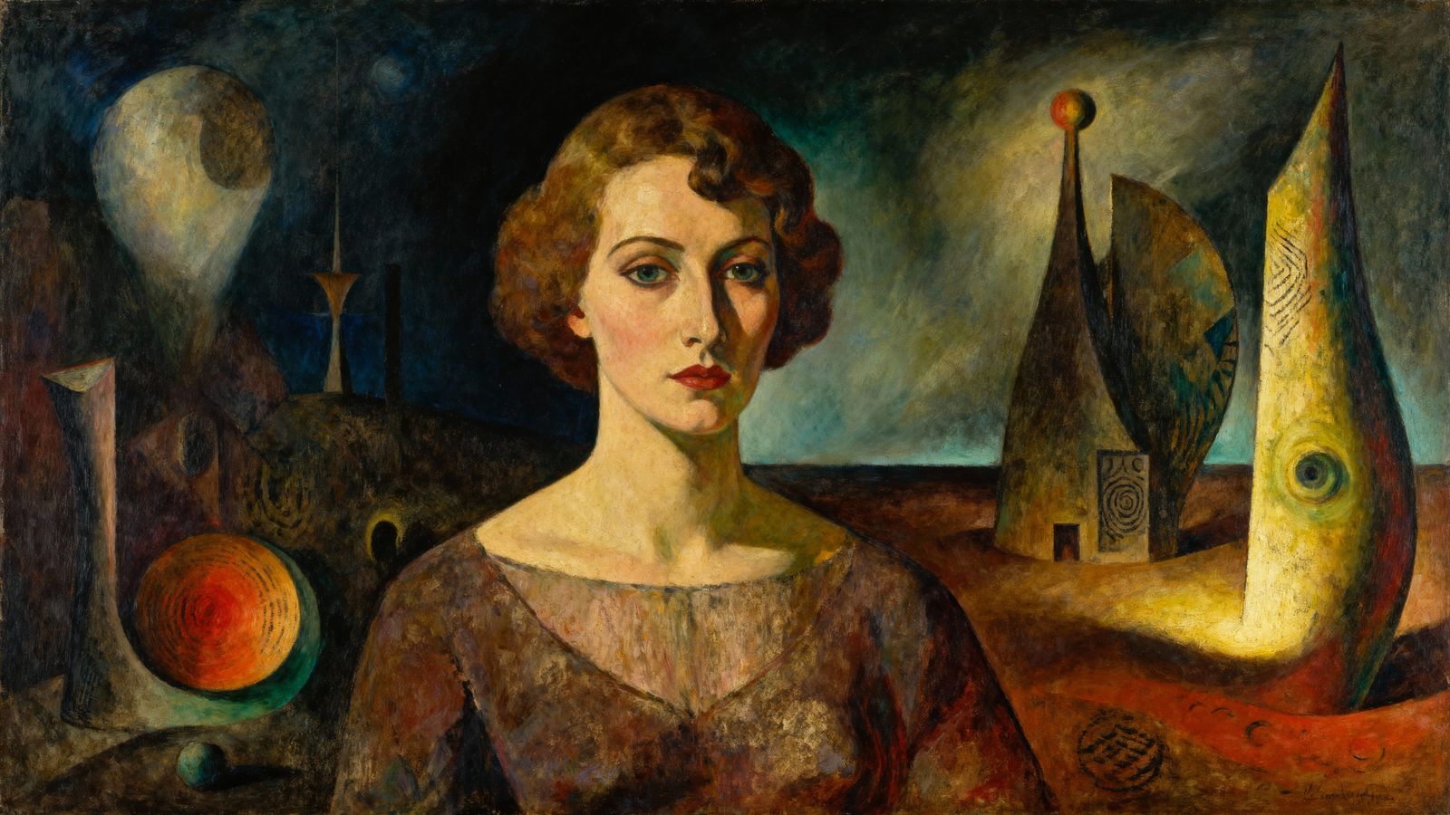 Surreal Portrait of Max Ernst's Wife, 1925