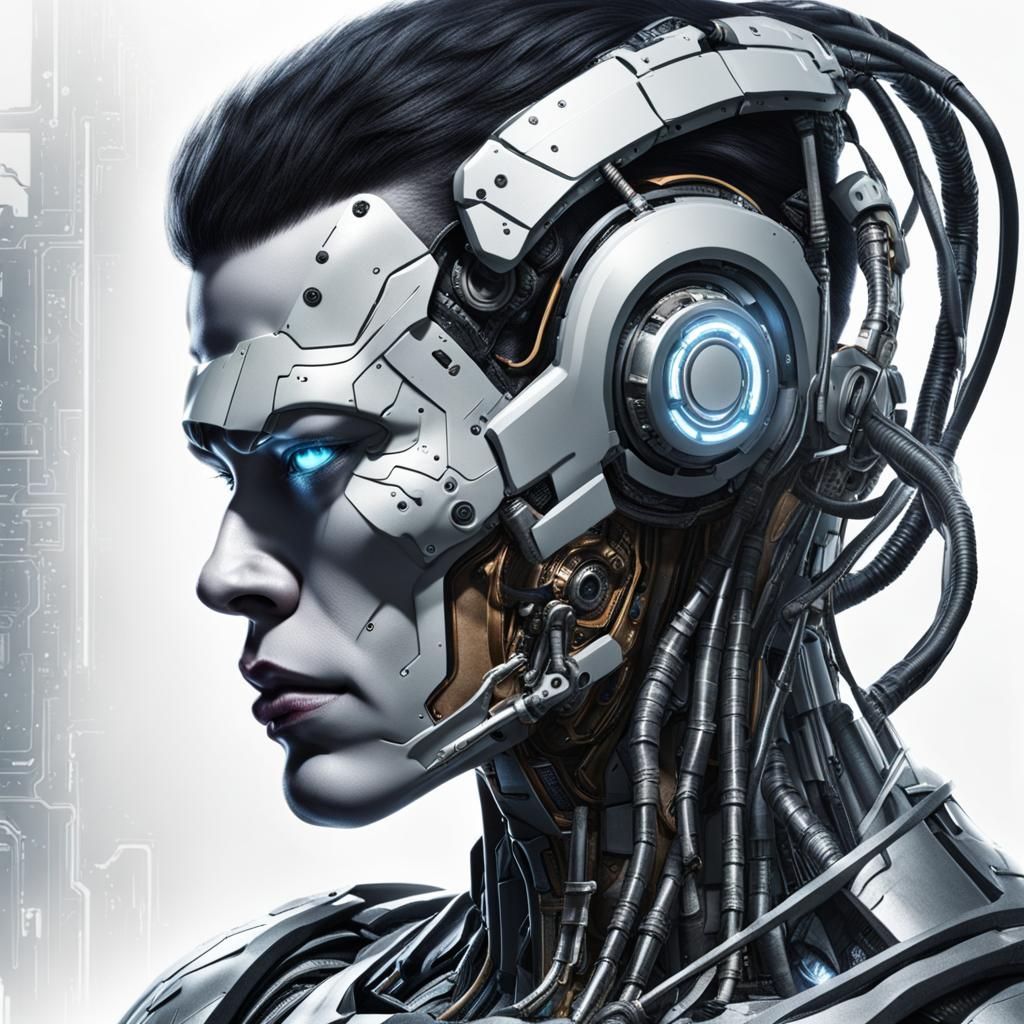 Futuristic IT Cyborg: Digital Transformation