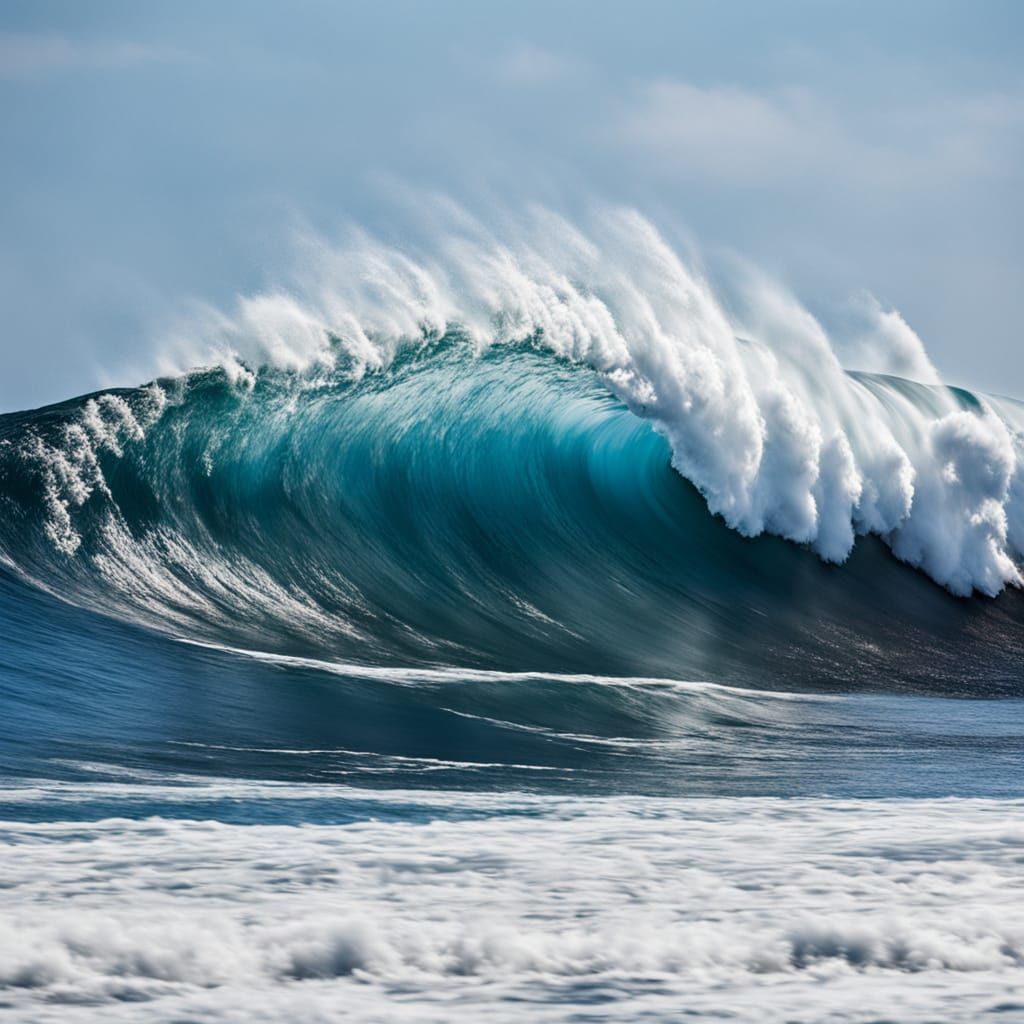 Tsunami Wave Rises to the Sky in Professional Photography