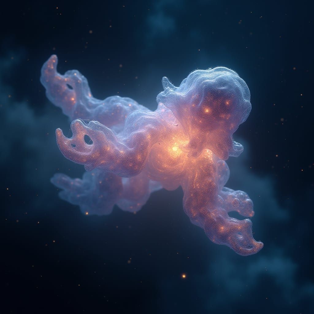 Luminous Entity Drifting in Cosmic Space