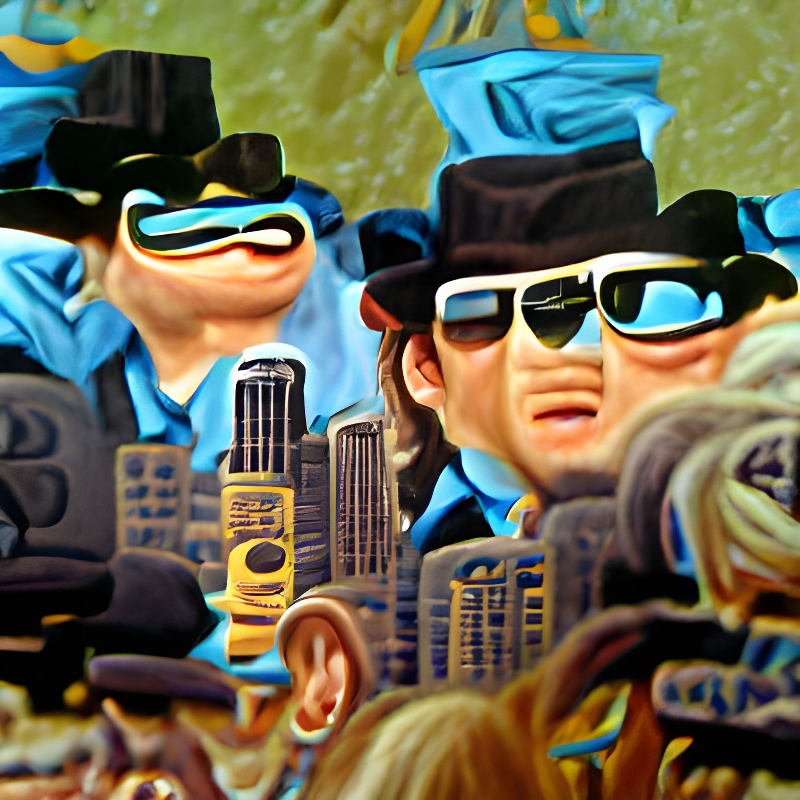The Blues Brothers in Mad Magazine Style