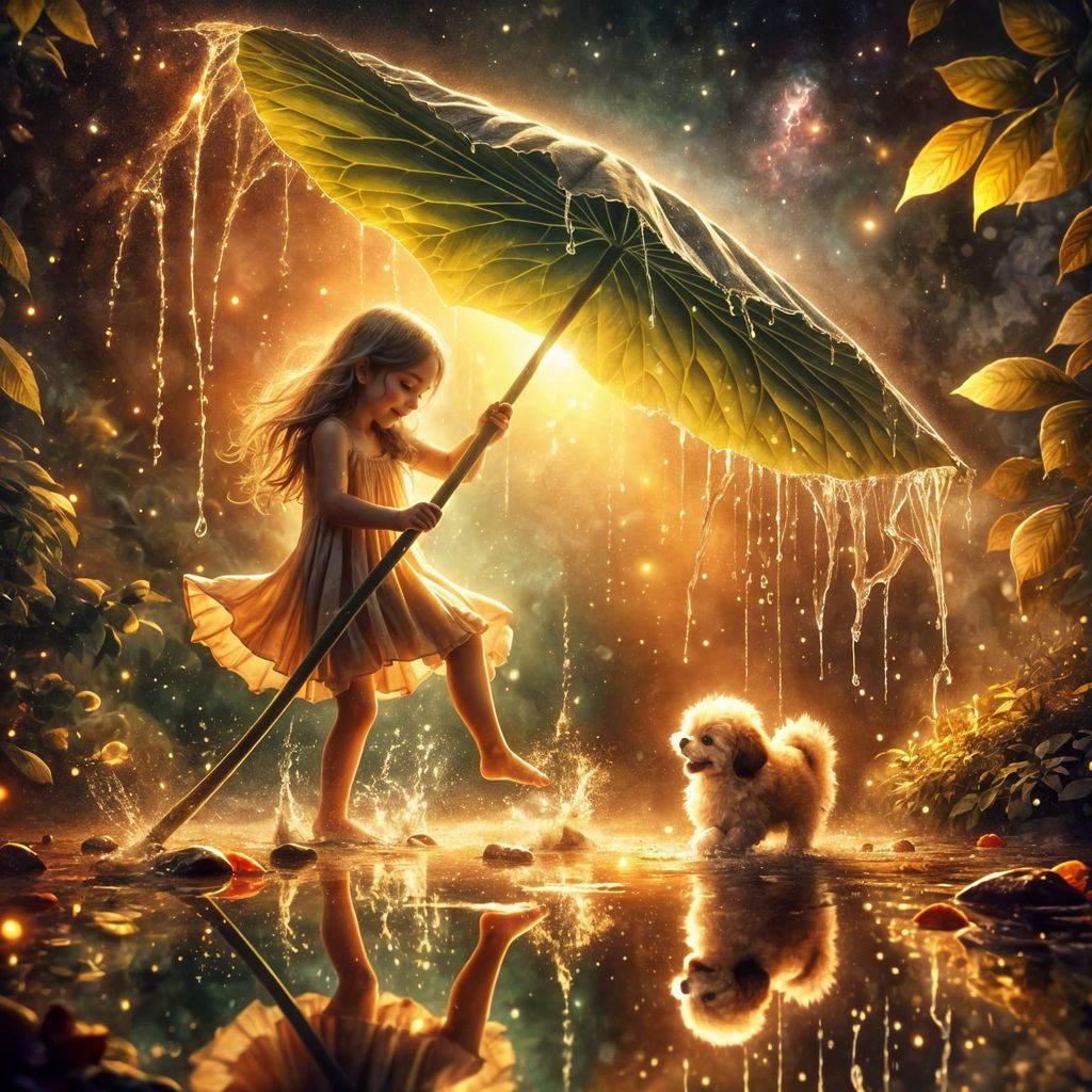 Dancing in the summer rain