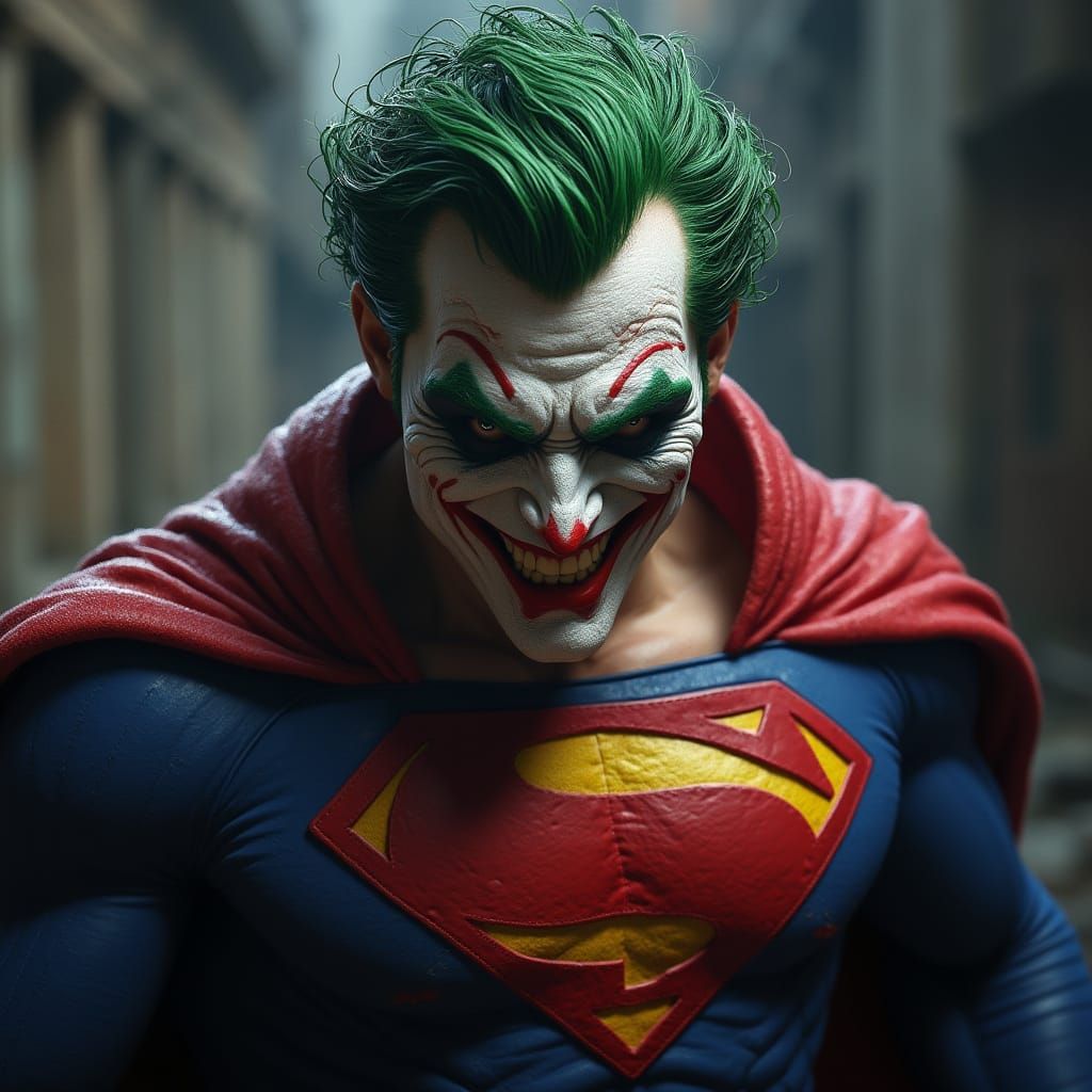 Joker Reimagined as Superman in Alternate Universe