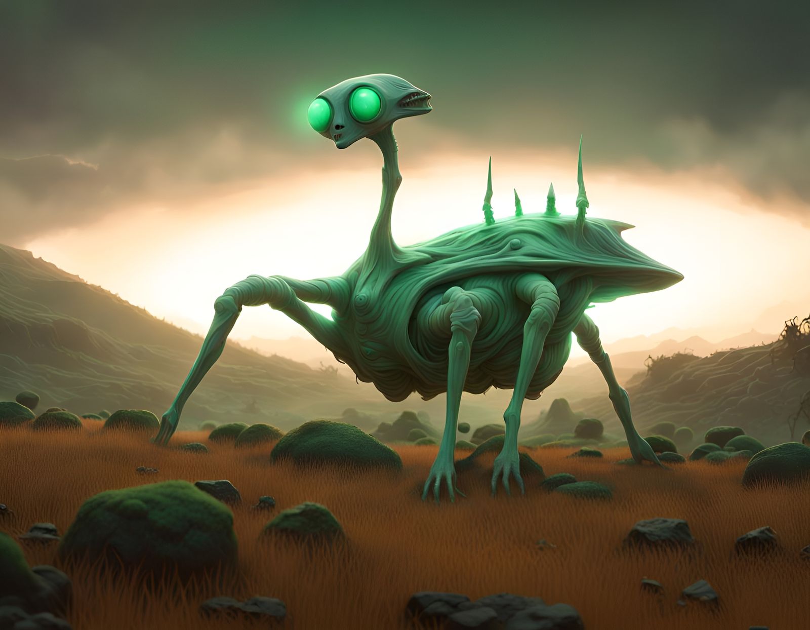 Alien Landwalker Planetary Probe