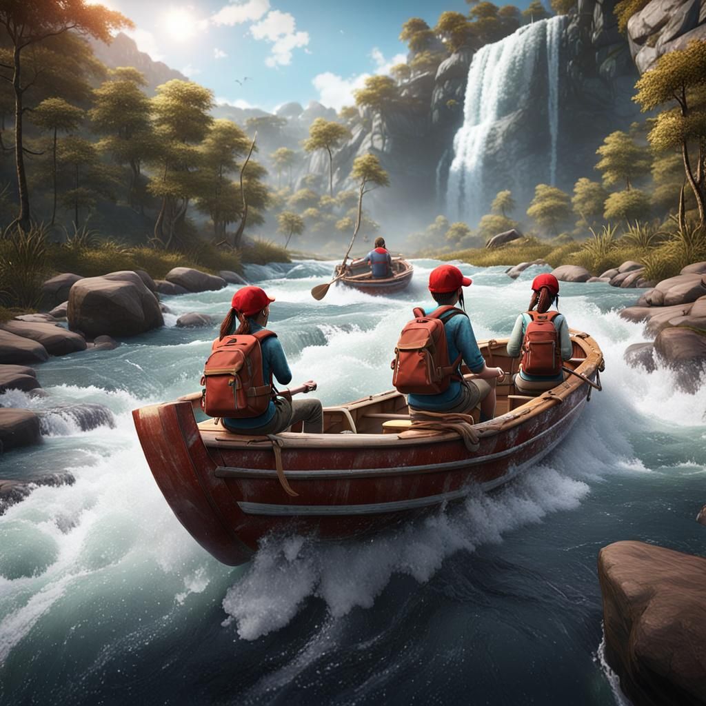 Kids' River Adventure in 3D Game Style