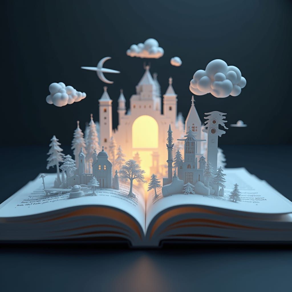 Miniature Sci-Fi World Emerges From Pop-Up Book