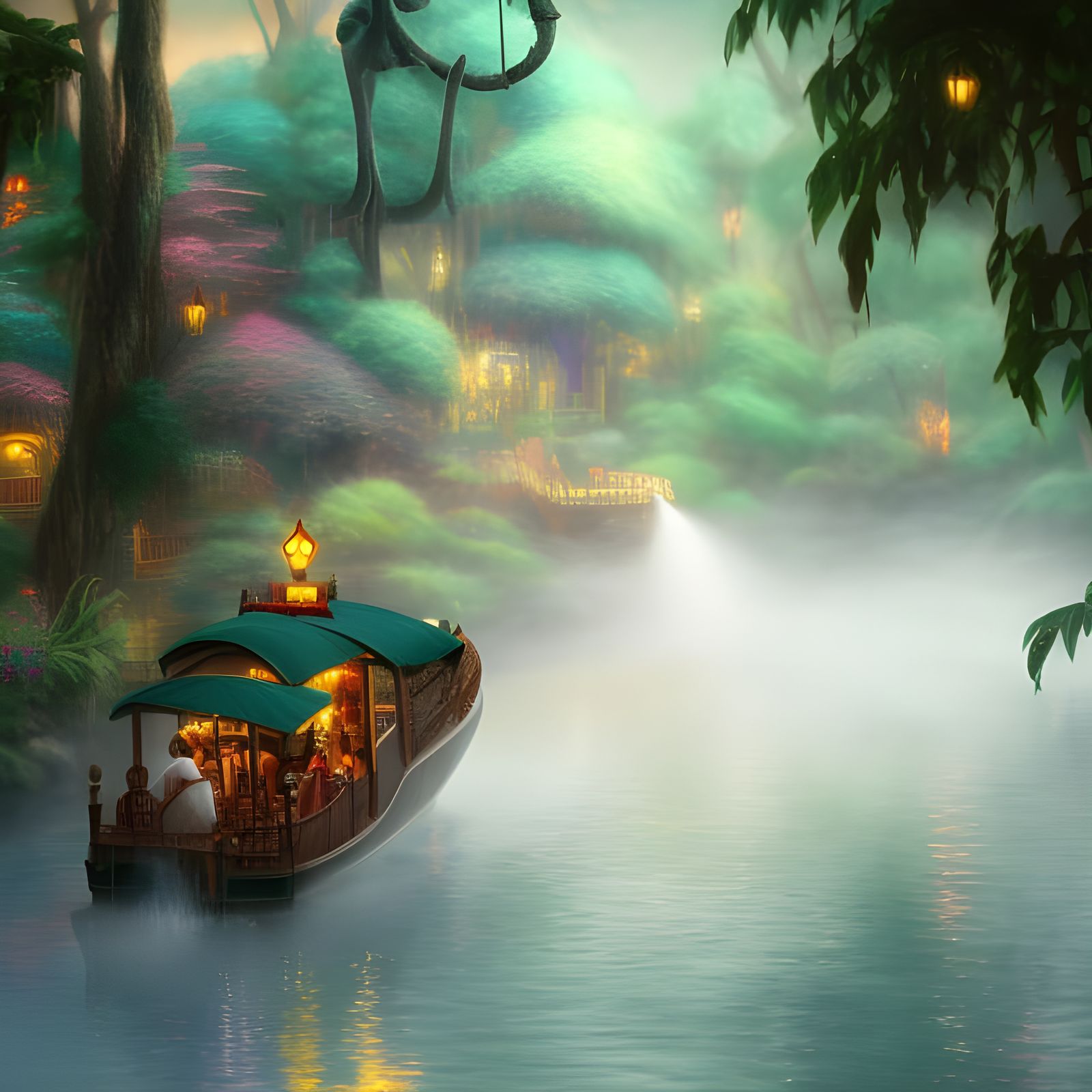 Cinematic Jungle Boat Ride in Paradise