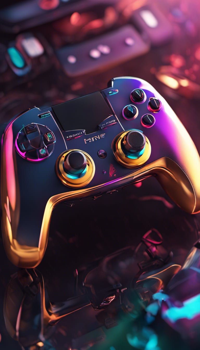 A gaming controller trophy