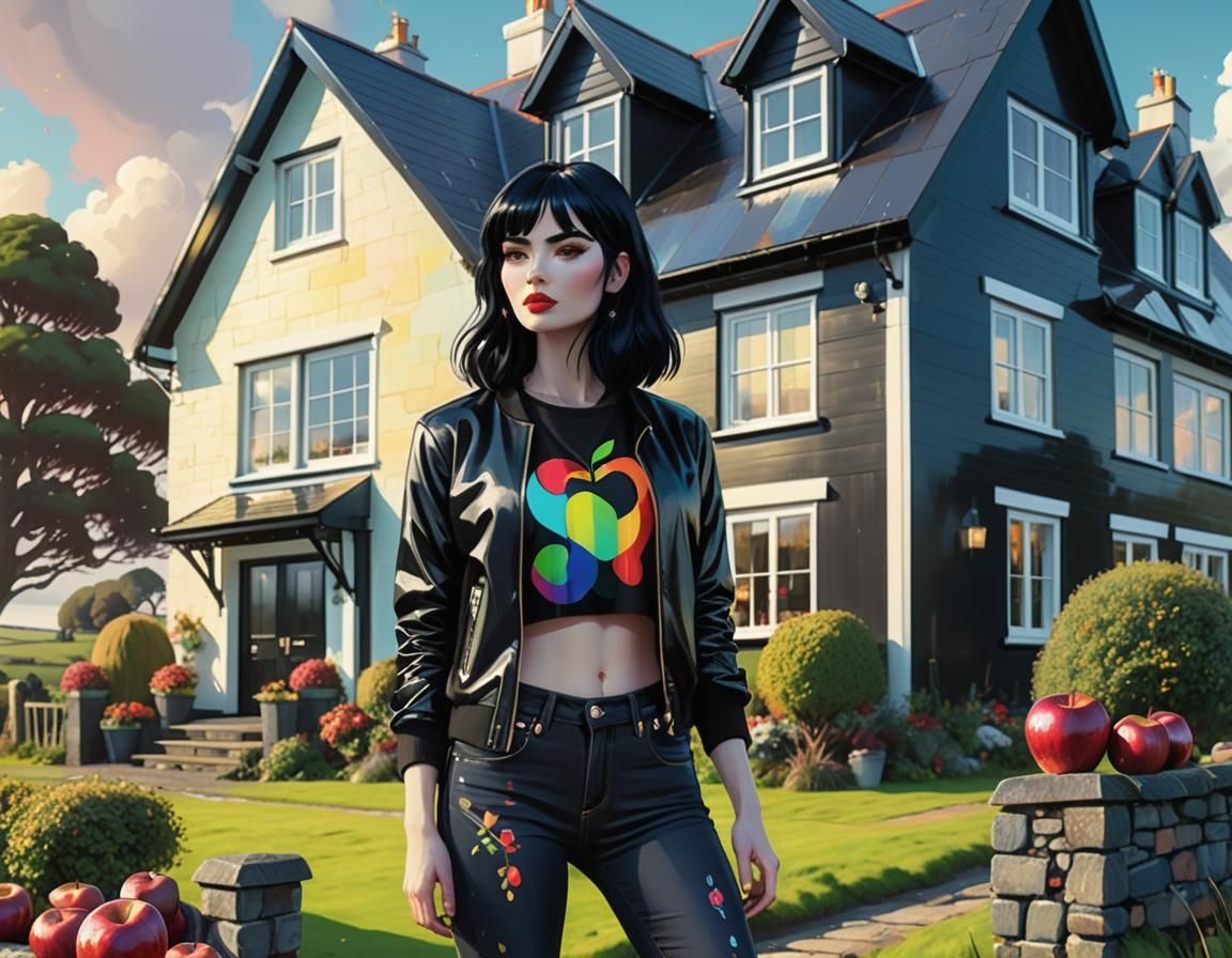 Girl in Black Jacket at Ireland Cottage, Concept Art