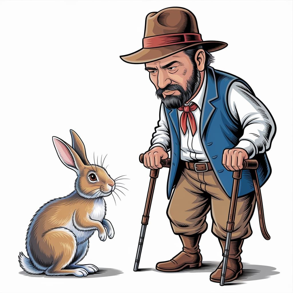 Rabbit Swarmed by Grief Flies, Shepherd's Crutches, Koshiro ...