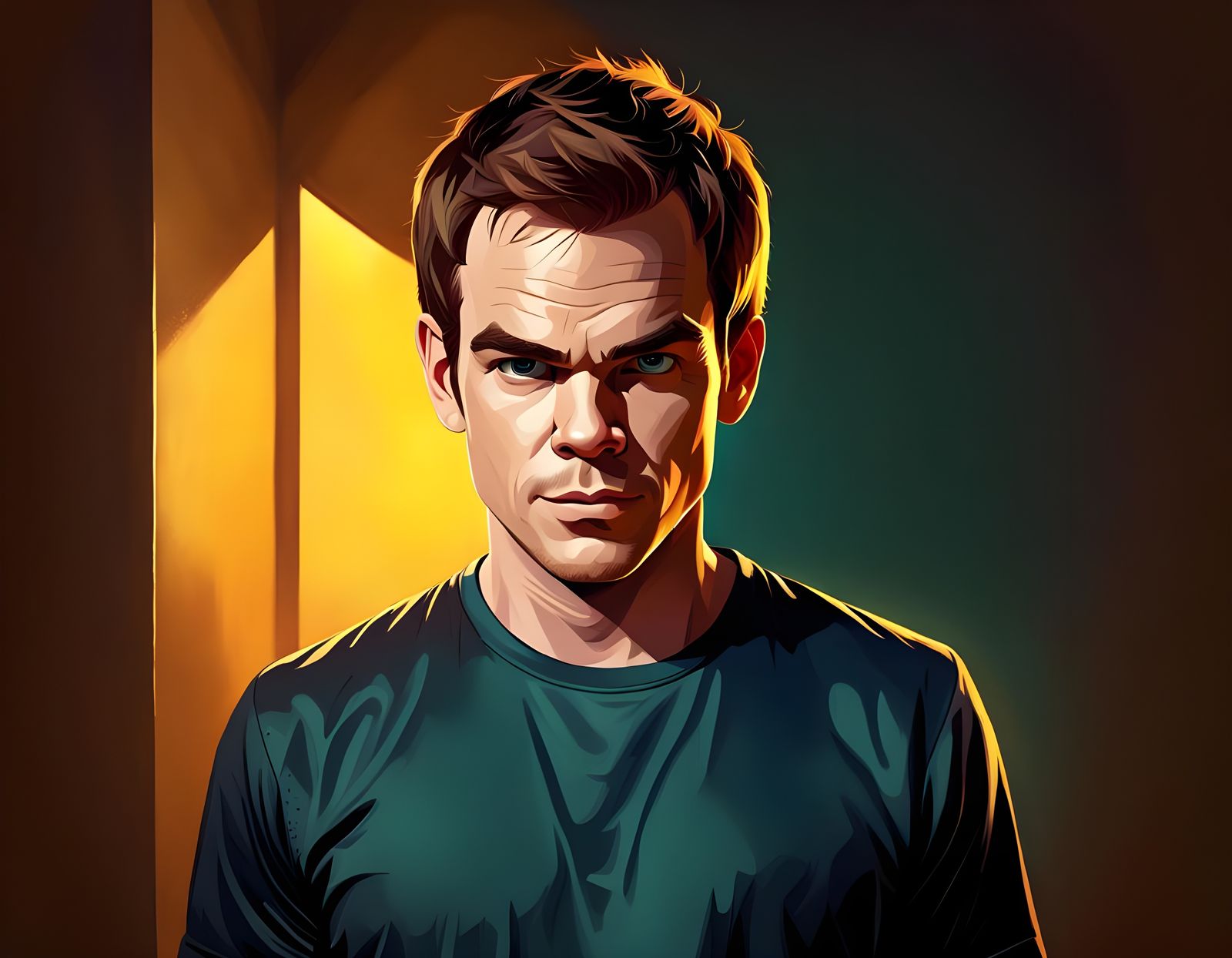 Chibi Dexter Morgan in Golden Hour