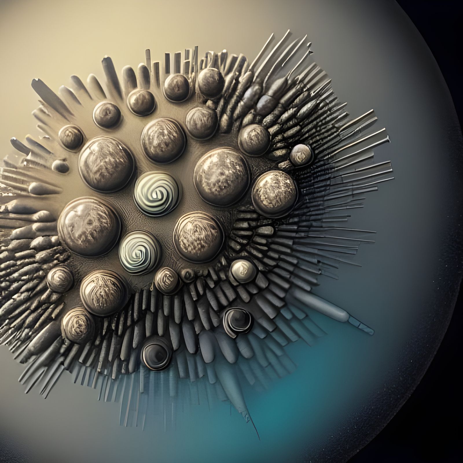 Intricate Mandelbulb Structure in Contre-Jour Lighting