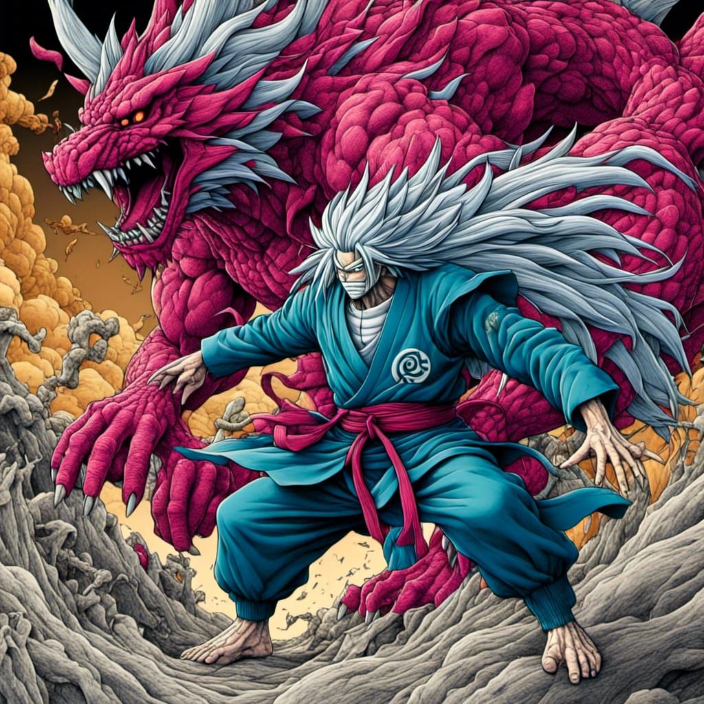 Kaiju No. 8 fusion of two kaiju no. 10 <lora:A face:1.3>