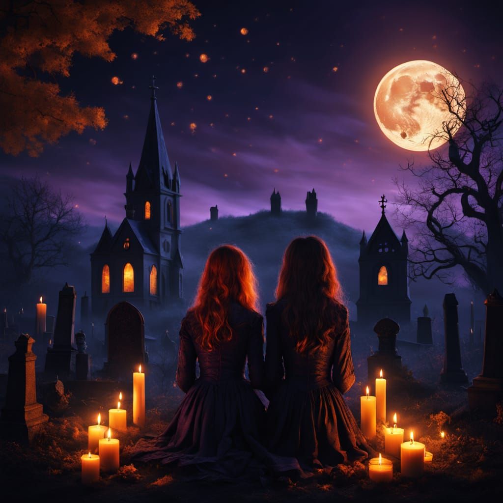 Ethereal Encounter Under the Full Moon