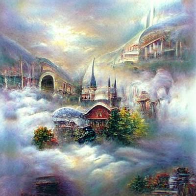 Ethereal Alien World in a Hyperdetailed Fantasy