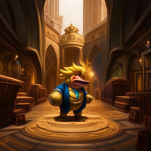 Donald Trump as King Koopa: Fantasy Art