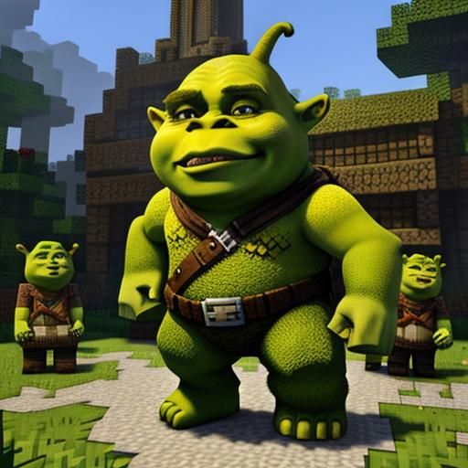 Shrek as Minecraft Character