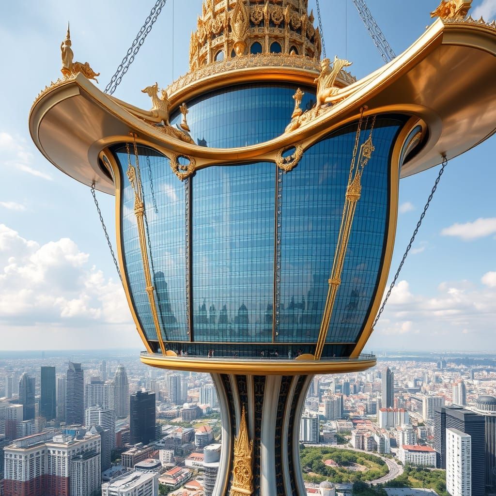 Surreal Thai Futurism in Luxurious Hotel Architecture