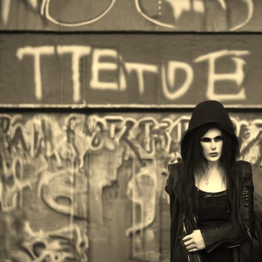 Gothic Street Team Portrait in Urban Setting