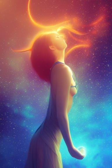 Heart Chakra Meditation in Detailed Digital Art