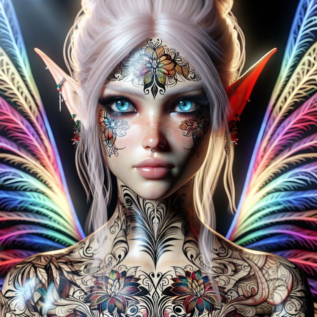 Faelyse Silvermist - Rebel Fairy princess who got tattooed t...