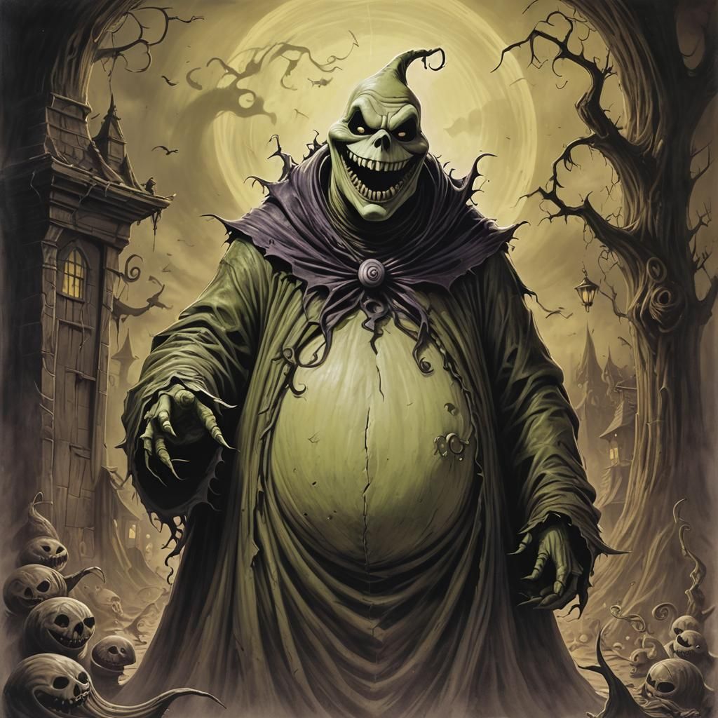 Sinister Oogie Boogie Man Art